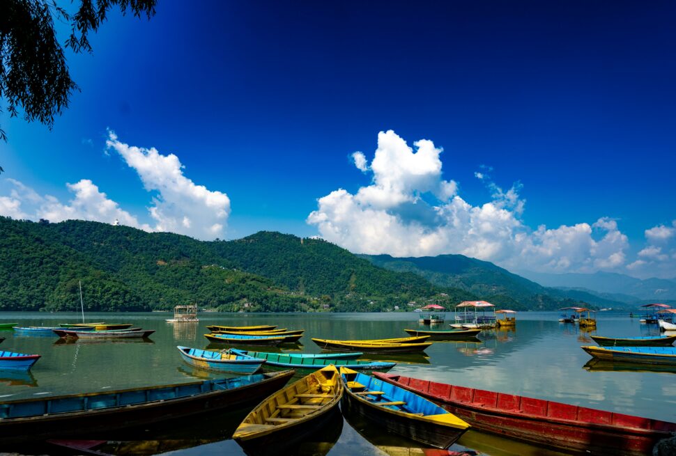 Phewa Lake Pokhara boating view – Nepal tour by Mitra Travels Raxaul
